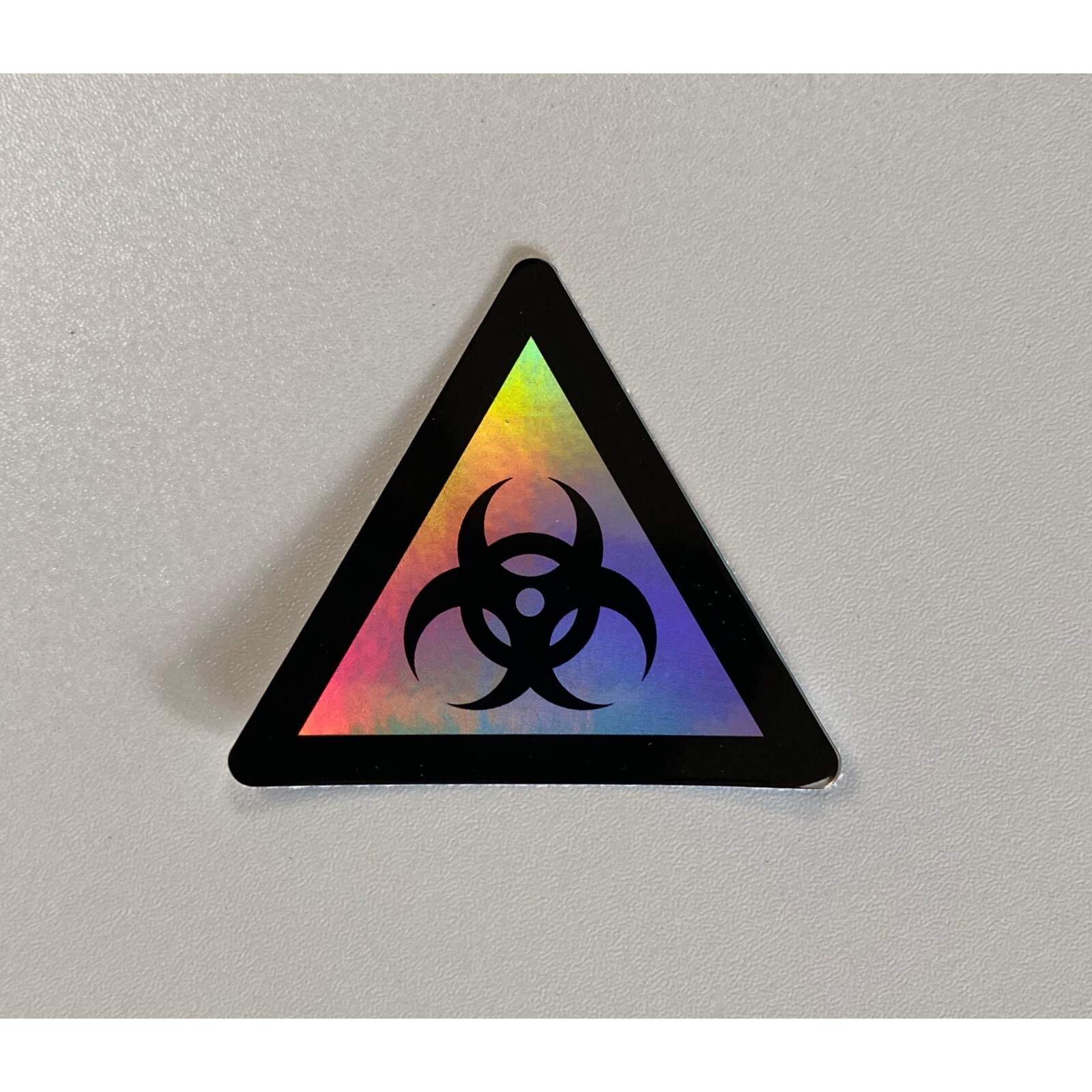 Holographic Biohazard Warning Vinyl Sticker