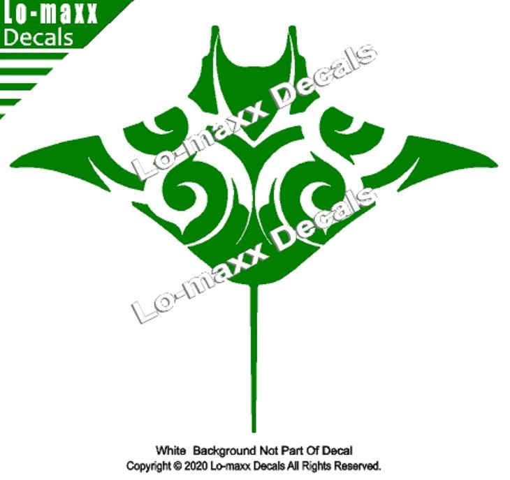 Manta Ray Fish Sea Life Seashore Ocean Beach Car Truck SUV Die Cut Vinyl Decal