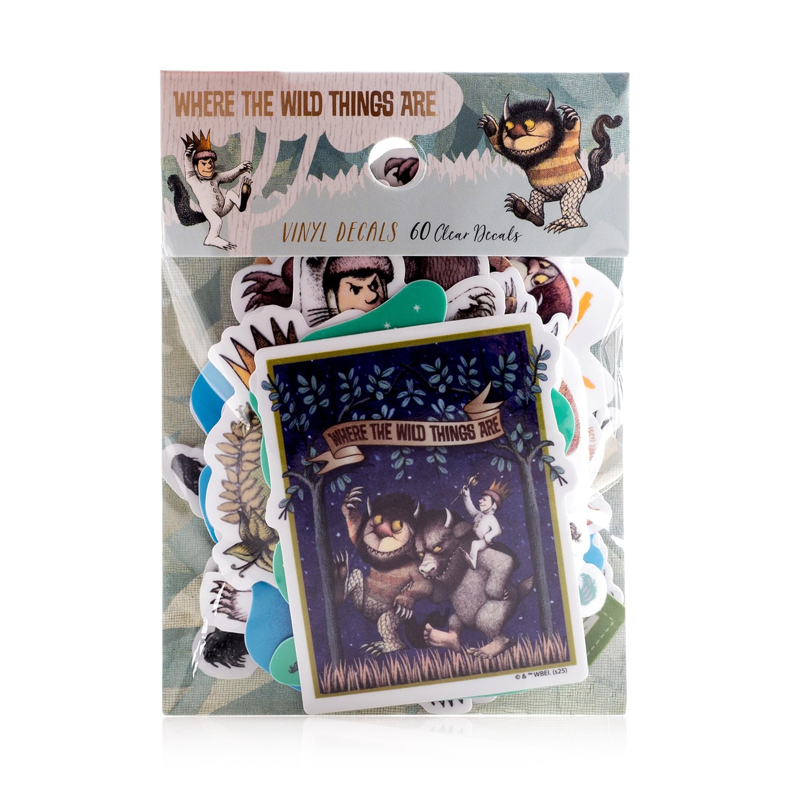 Conquest Journals Where The Wild Things are Clear Vinyl Decal Multi-colored
