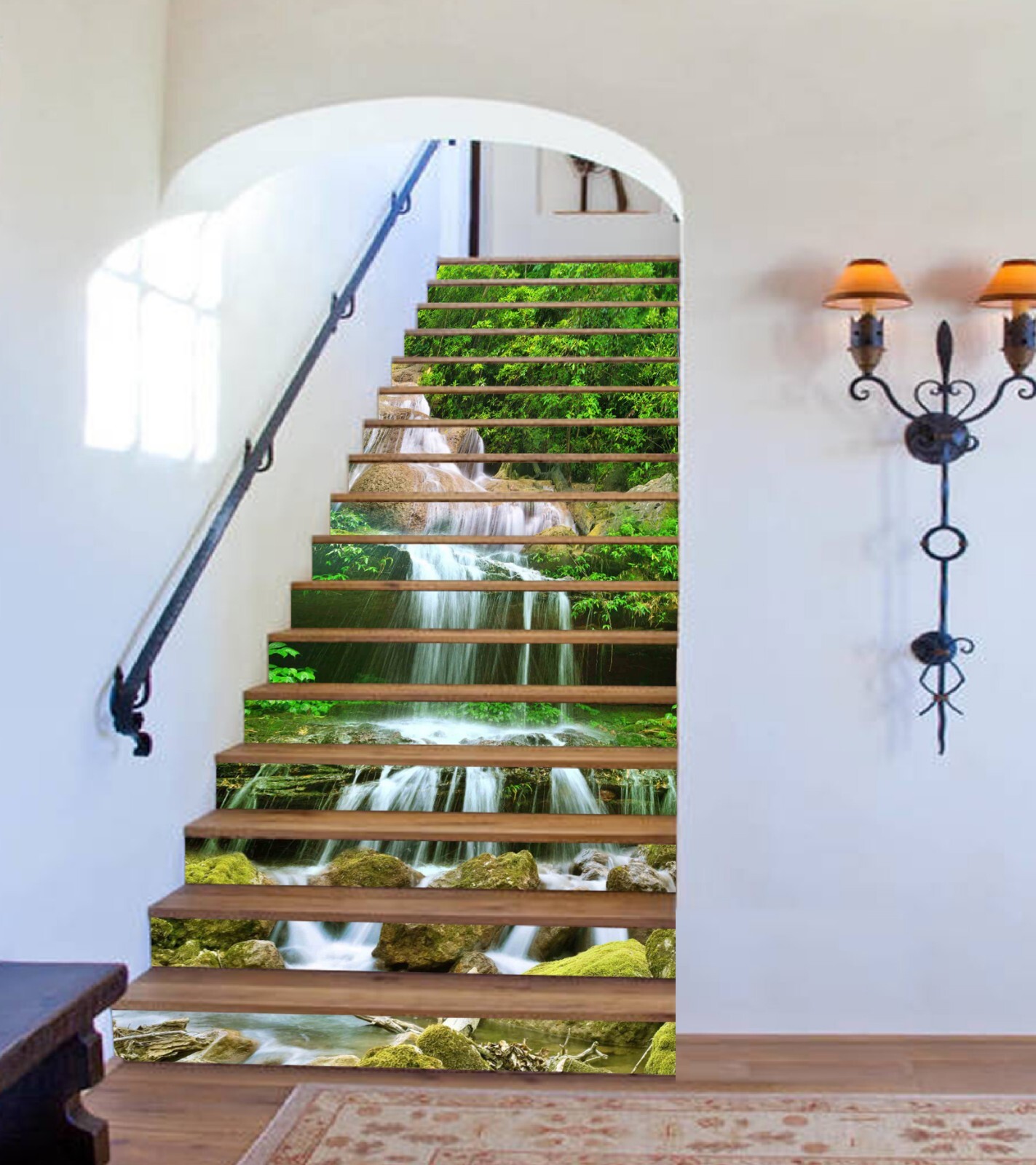 3D Tree Falls AZ1266 Stair Risers Decoration Mural Vinyl Wallpaper Kay