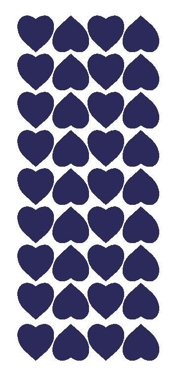 Sapphire Blue 1" Heart Stickers Shower Wedding Envelope Seals Arts & Crafts