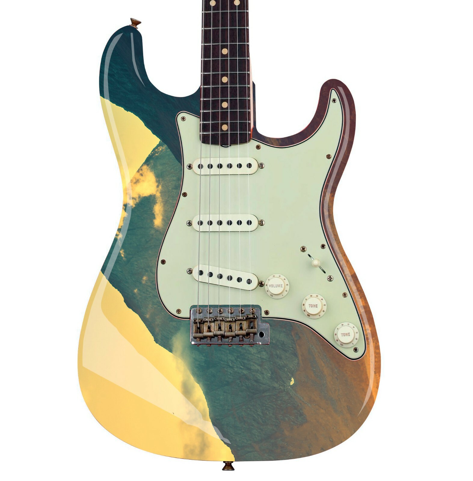 Guitar,Bass,Acoustic Skin Wrap Laminated Vinyl Decal Sticker The Vista GS15