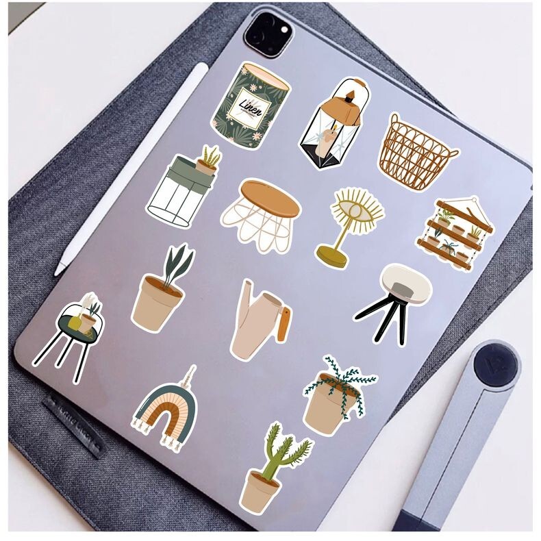 200pcs Leaf Stickers Pack, Plants leaf flower Stickers, #029047223