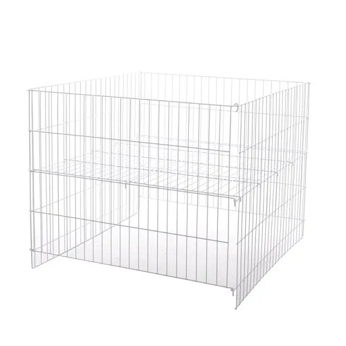 Econoco GTCECW White 36" Square Economy Dump Bin