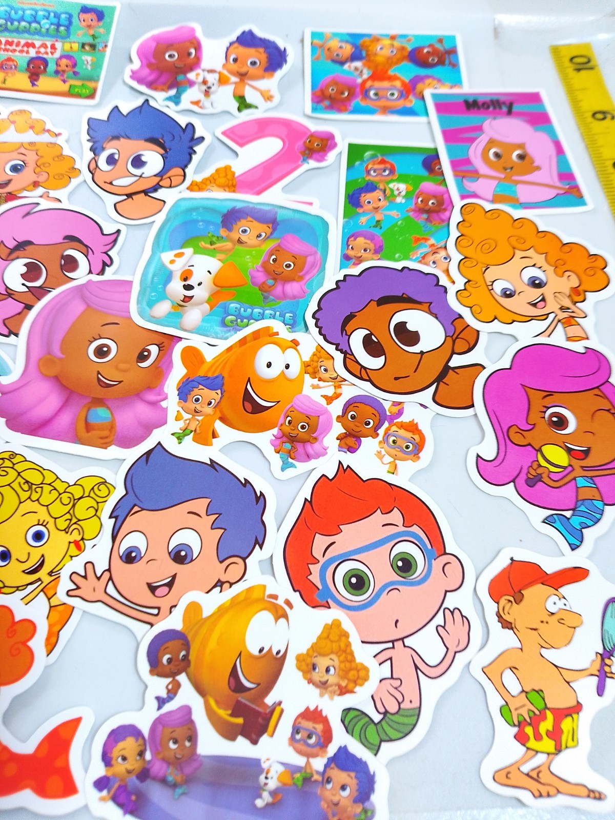 Bubble Guppies, kids themed sticker and decal set