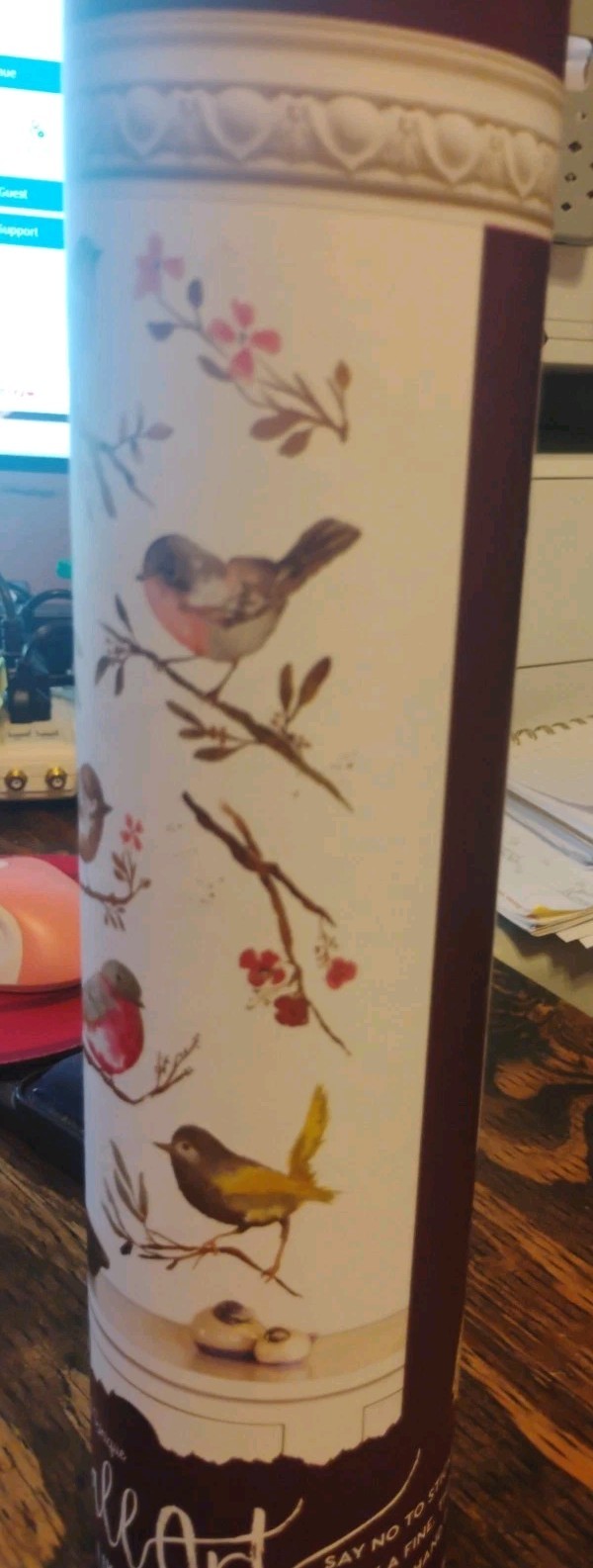 TriVink Removable Multicolor Vinyl Birds Wall Decal 11x22in WallArt