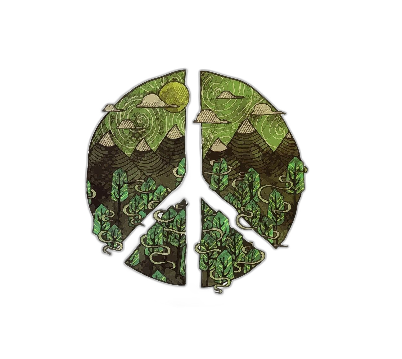 Peace Sign Sticker Decal