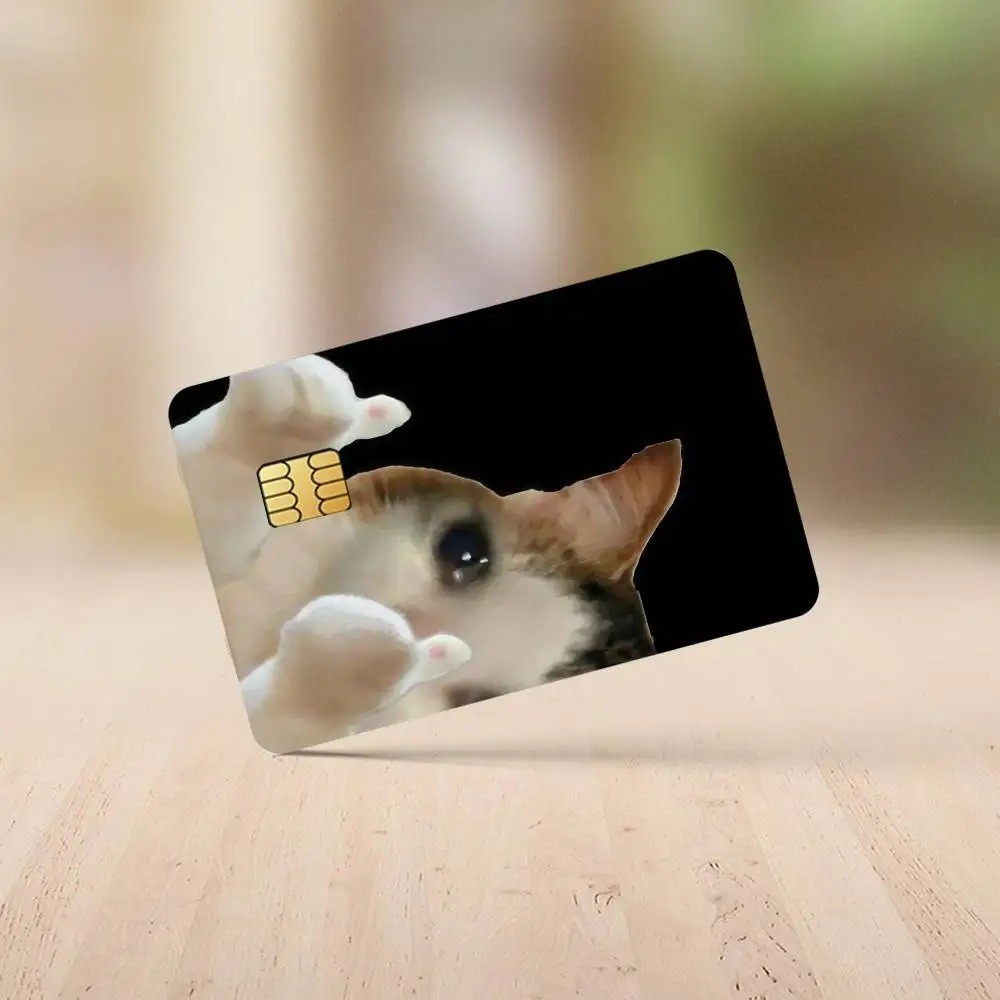 Credit card Skin Crying cat funny | meme Debit card skins | Custom Card Sticker