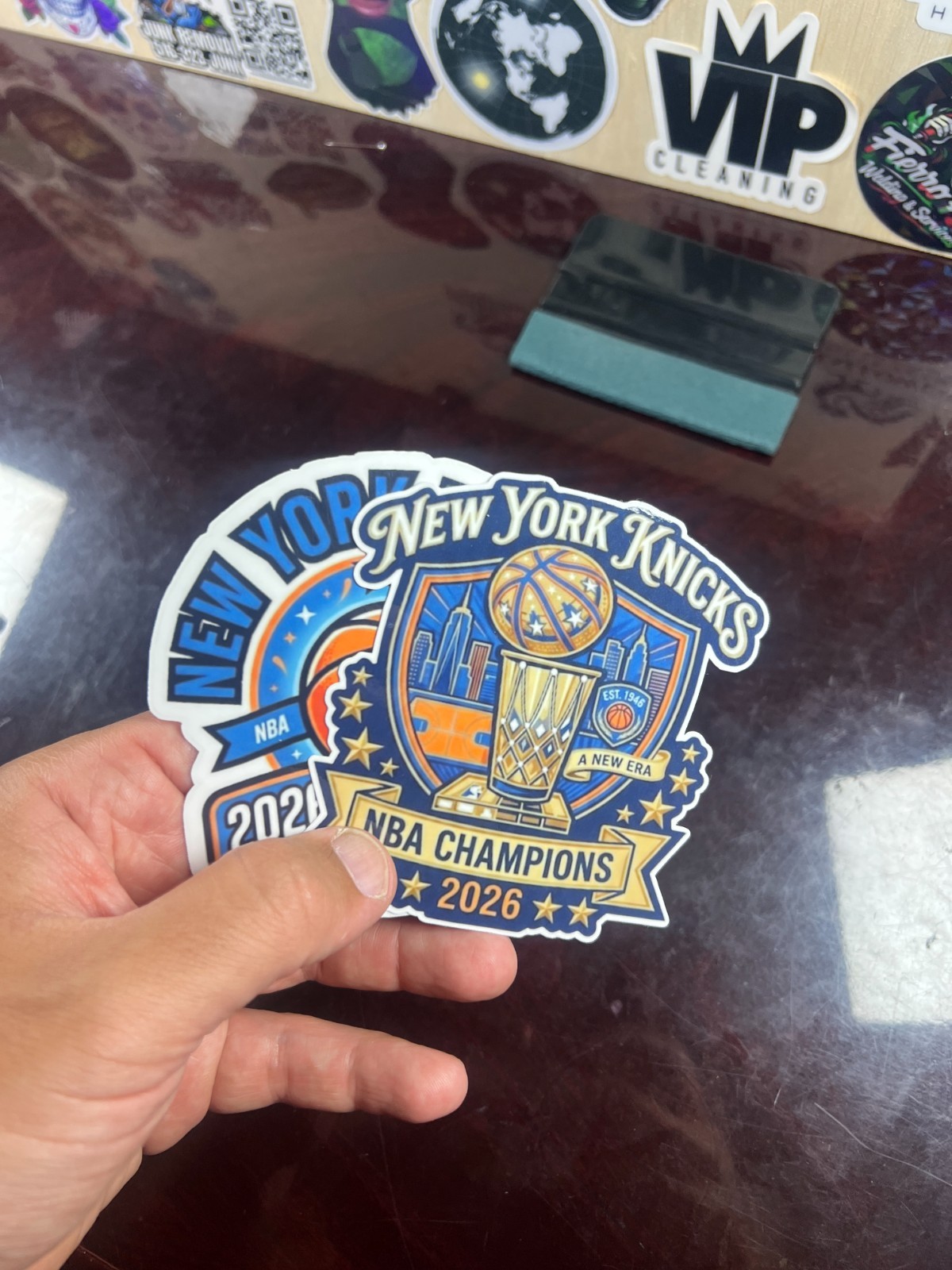 NEW YORK KNICKS STICKERS 2026 NBA Champions NYK Waterproof Vinyl NEW