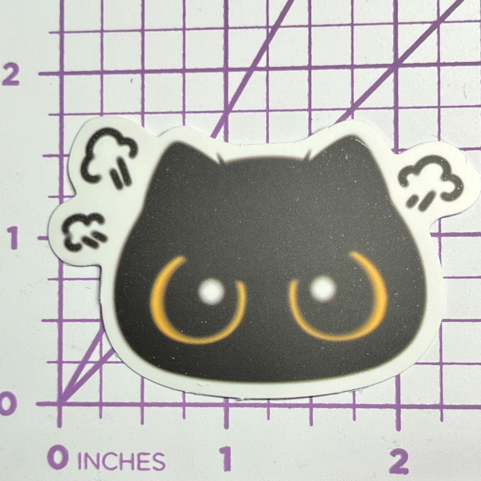 Mind Blowing Emo Black Cat – Mystery Black Cat Vinyl Decal Sticker Bomb Attitude