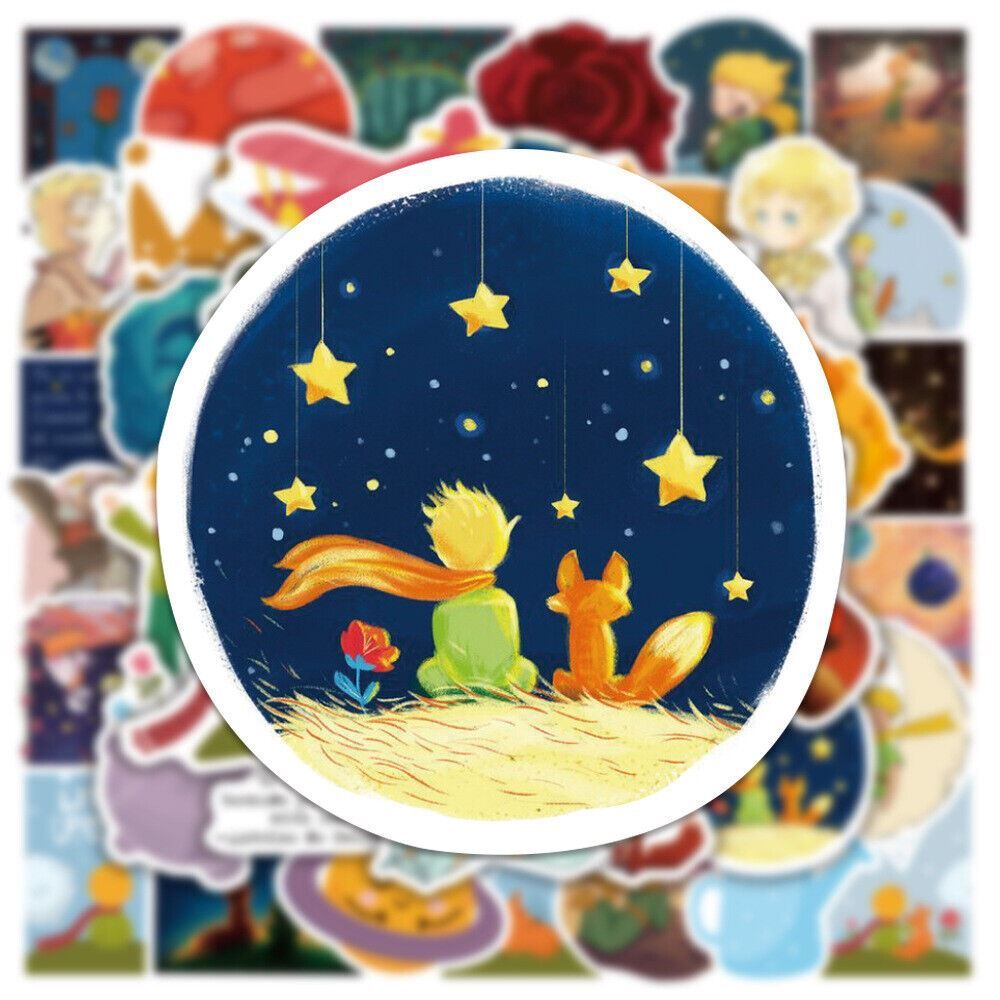 LITTLE PRINCE Vinyl Stickers~The FOX King ROSE Snake~Book Movie Waterproof Decal