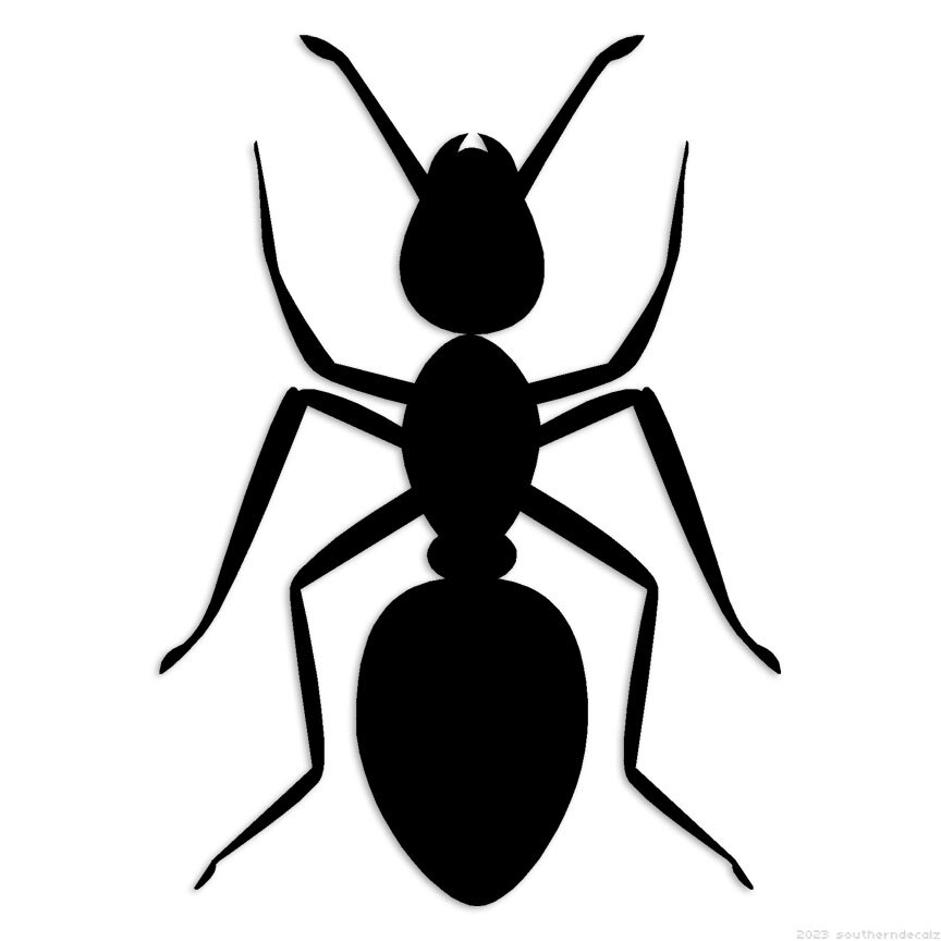 Ant Insect – Decal Sticker – Multiple Colors & Sizes – ebn7230
