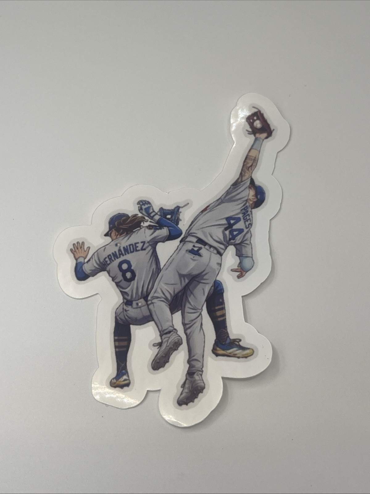 Los Angeles Dodgers Championship Run The Catch Premium Vinyl Sticker 4×2.5 inch