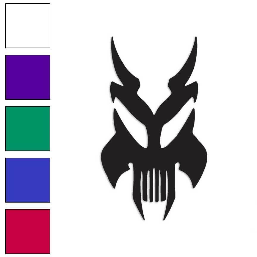 Skull Death Tribal Art, Vinyl Decal Sticker, Multiple Colors & Sizes #1101