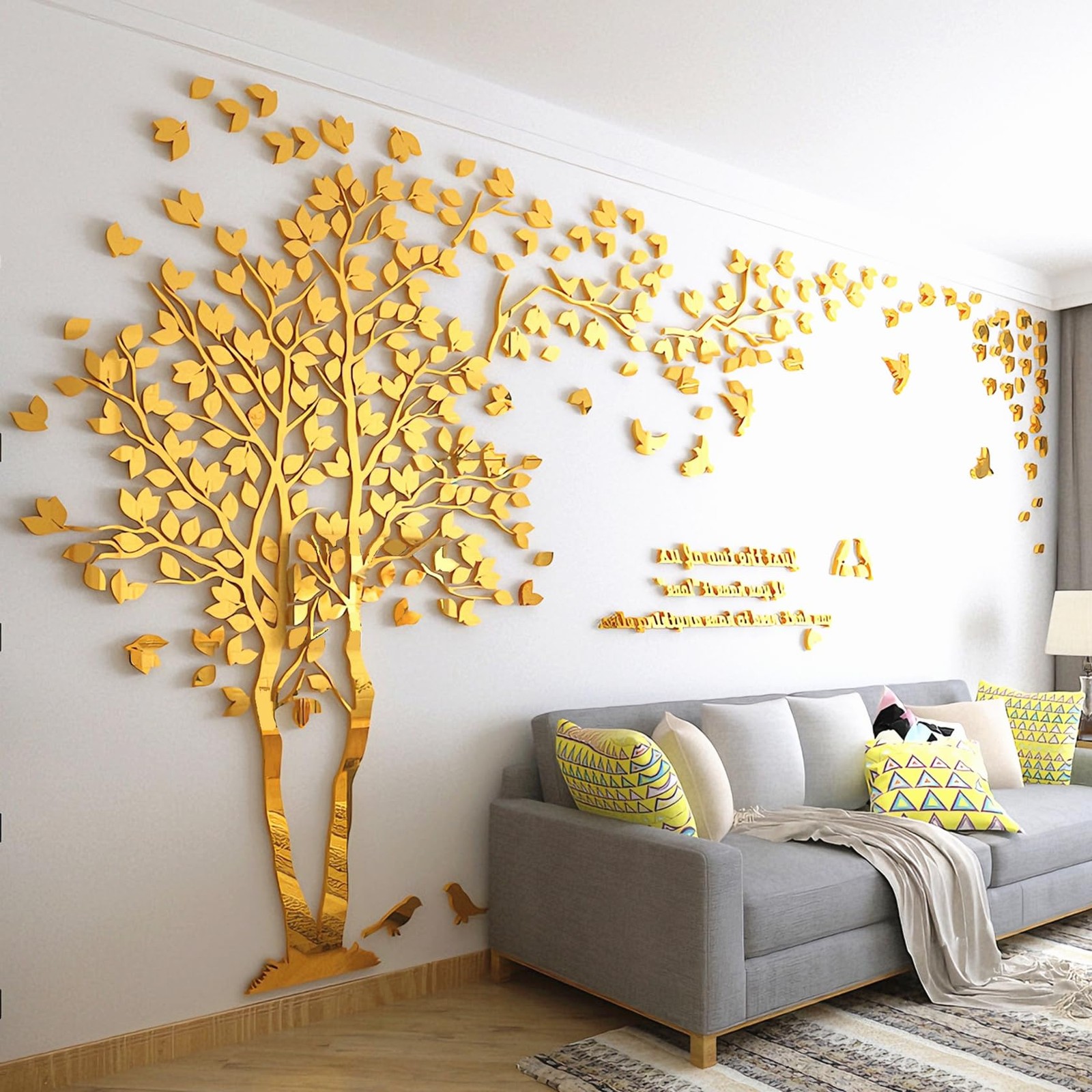 Family Tree Wall Decor Decals – DIY 3D Tree of Life Wall Art Large Decal Stic…