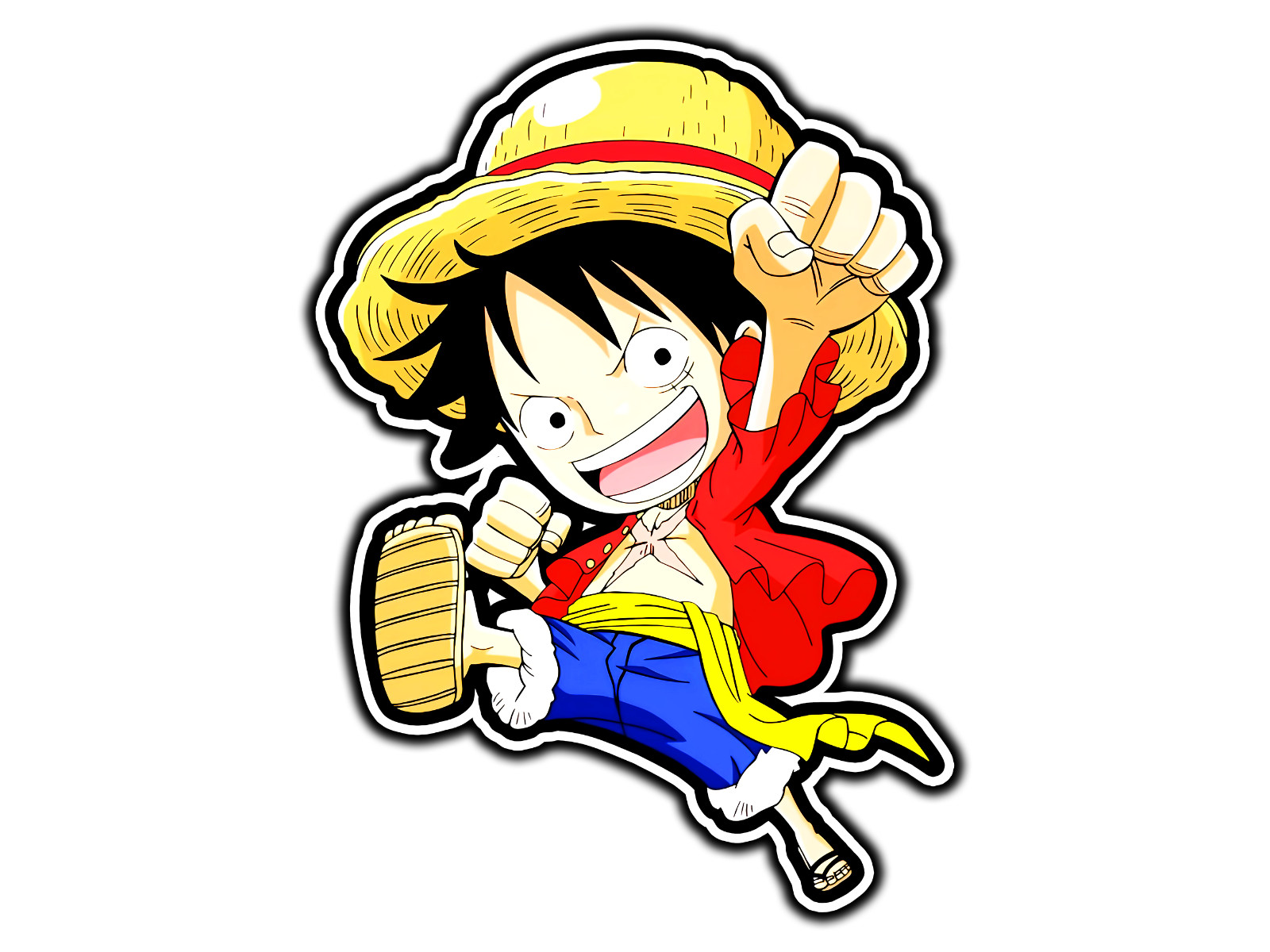 Monkey D. Luffy Chibi Sticker | Water Proof Vinyl Sticker