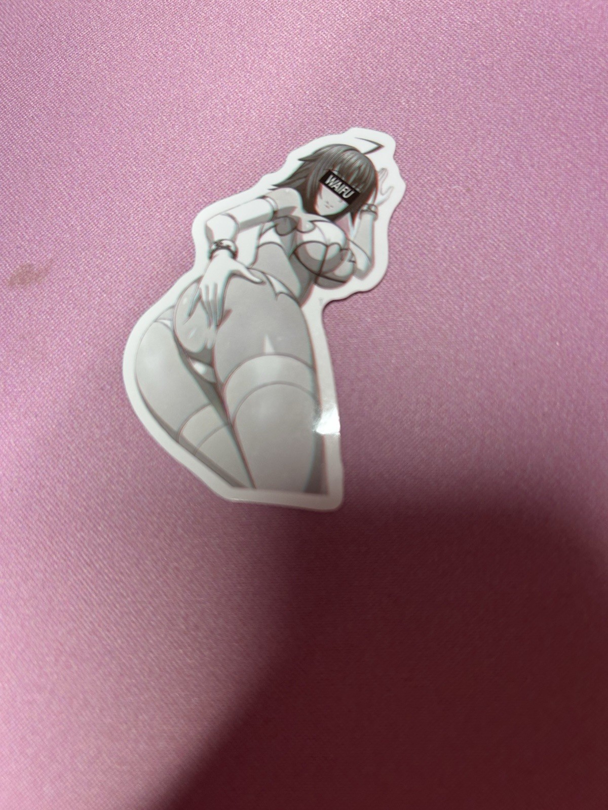 black and white waifu lewd fantasy girls stickers #12