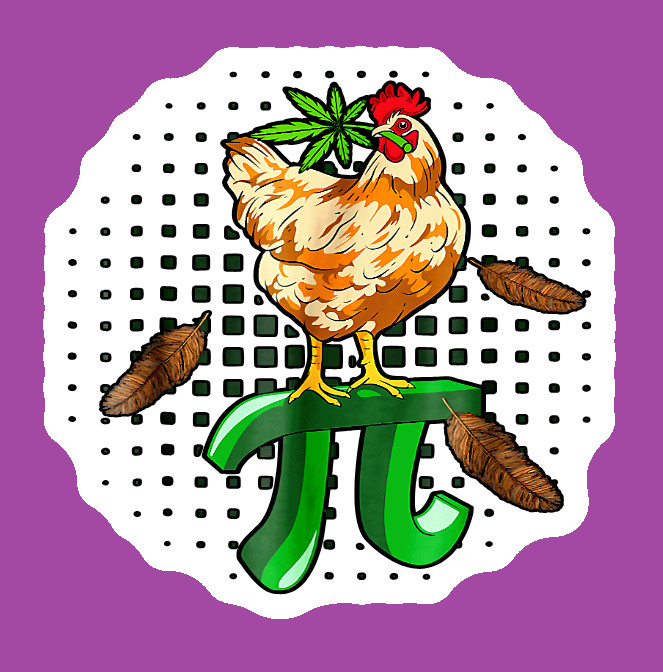 Chicken Pot Pie Weed Decal Weatherproof Stickers UV Safe Durable Added Vinyl Top