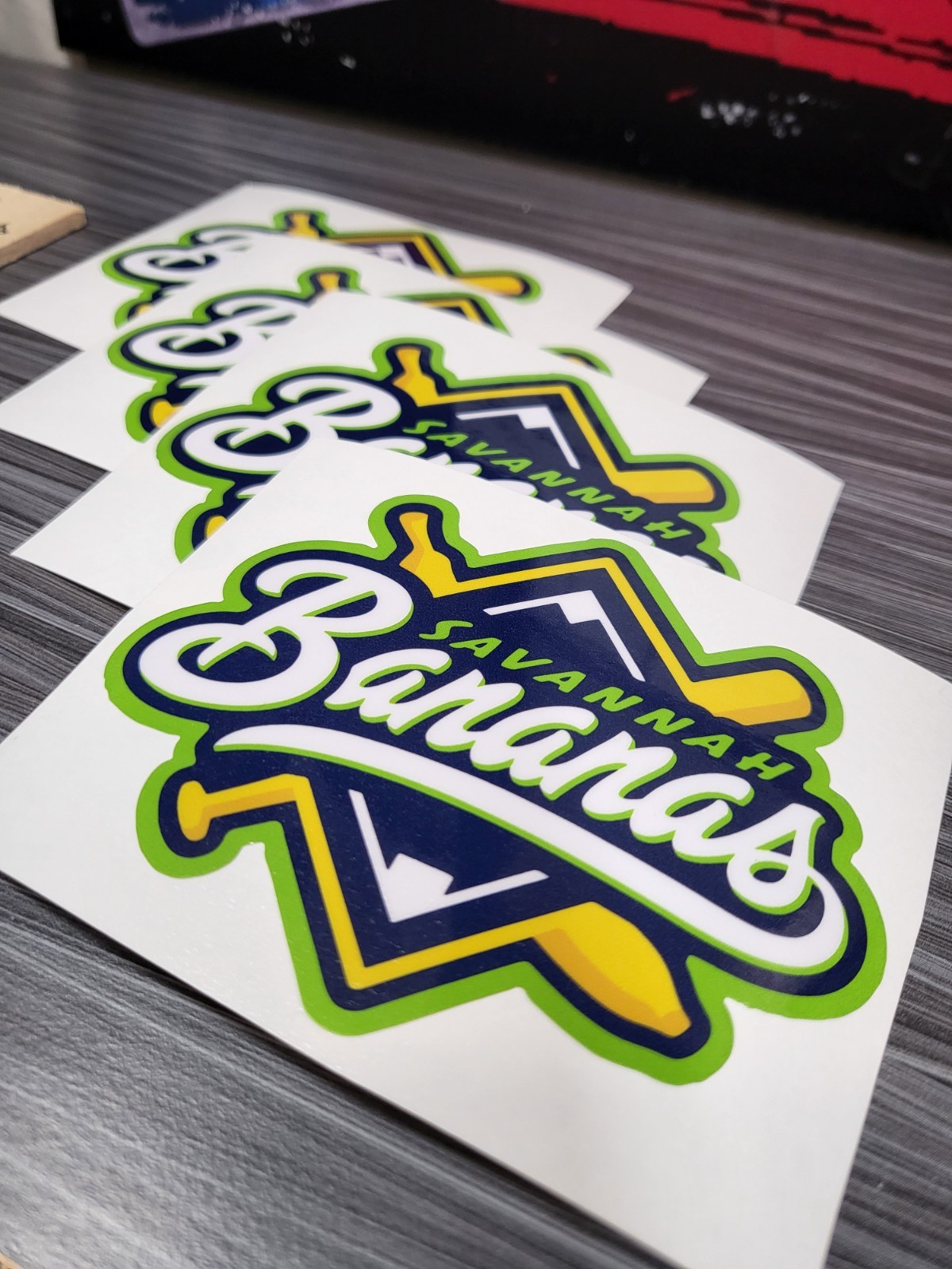 LAMINATED SAVANNAH BANANAS BANANA BALL STICKER