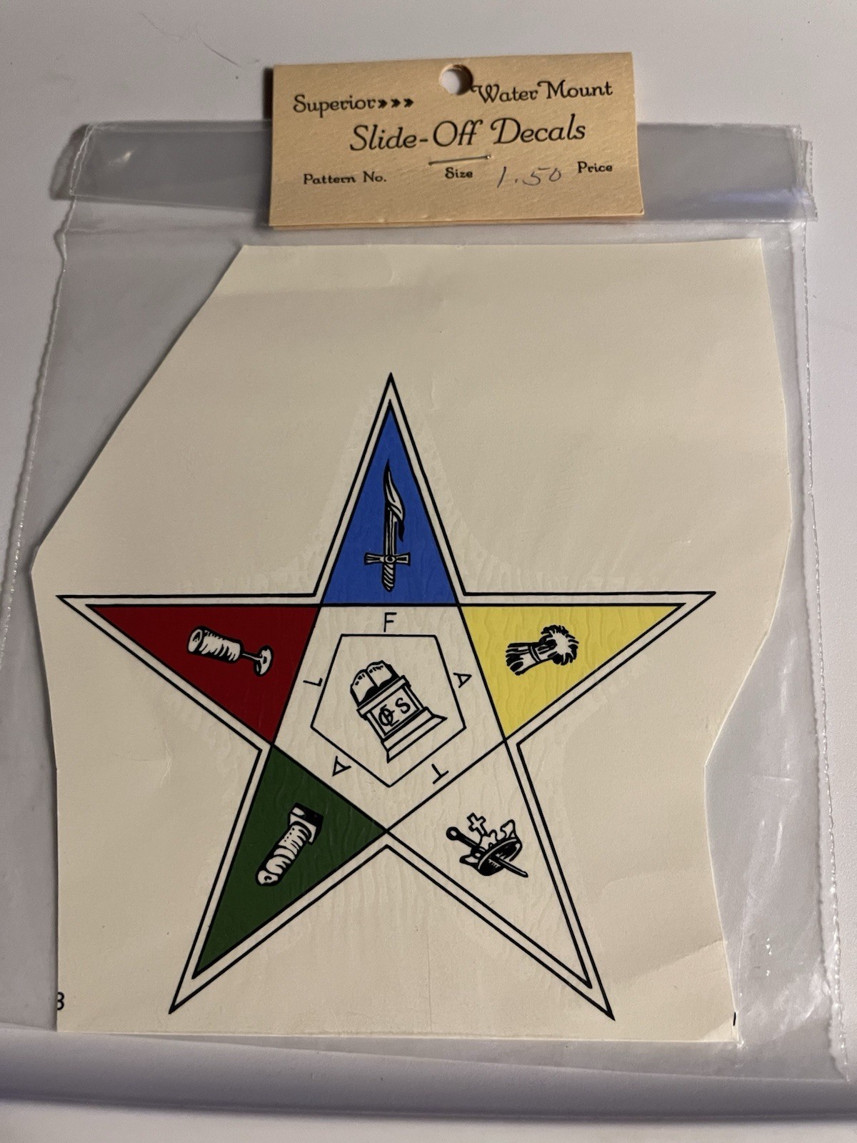 Order of the Eastern Star Superior Decals Lot of 2 Maryland China Company.