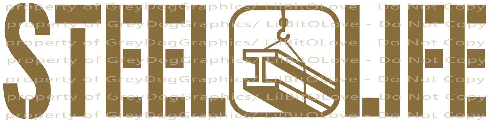 STEEL LIFE VINYL DECAL STEEL BEAM CENTER STICKER Steel Workers Fabrication