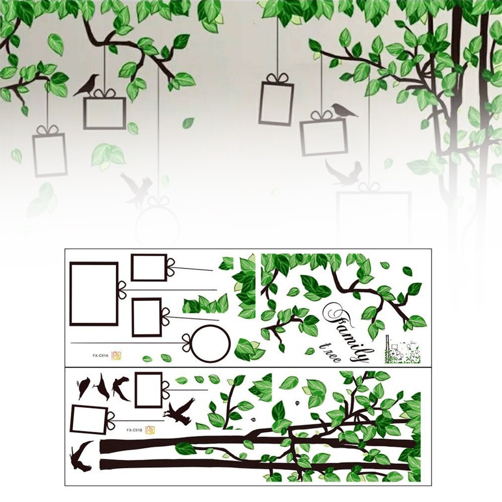 Family Tree Photo Frame Wall Decal Sticker Living Room Home Decor Removable