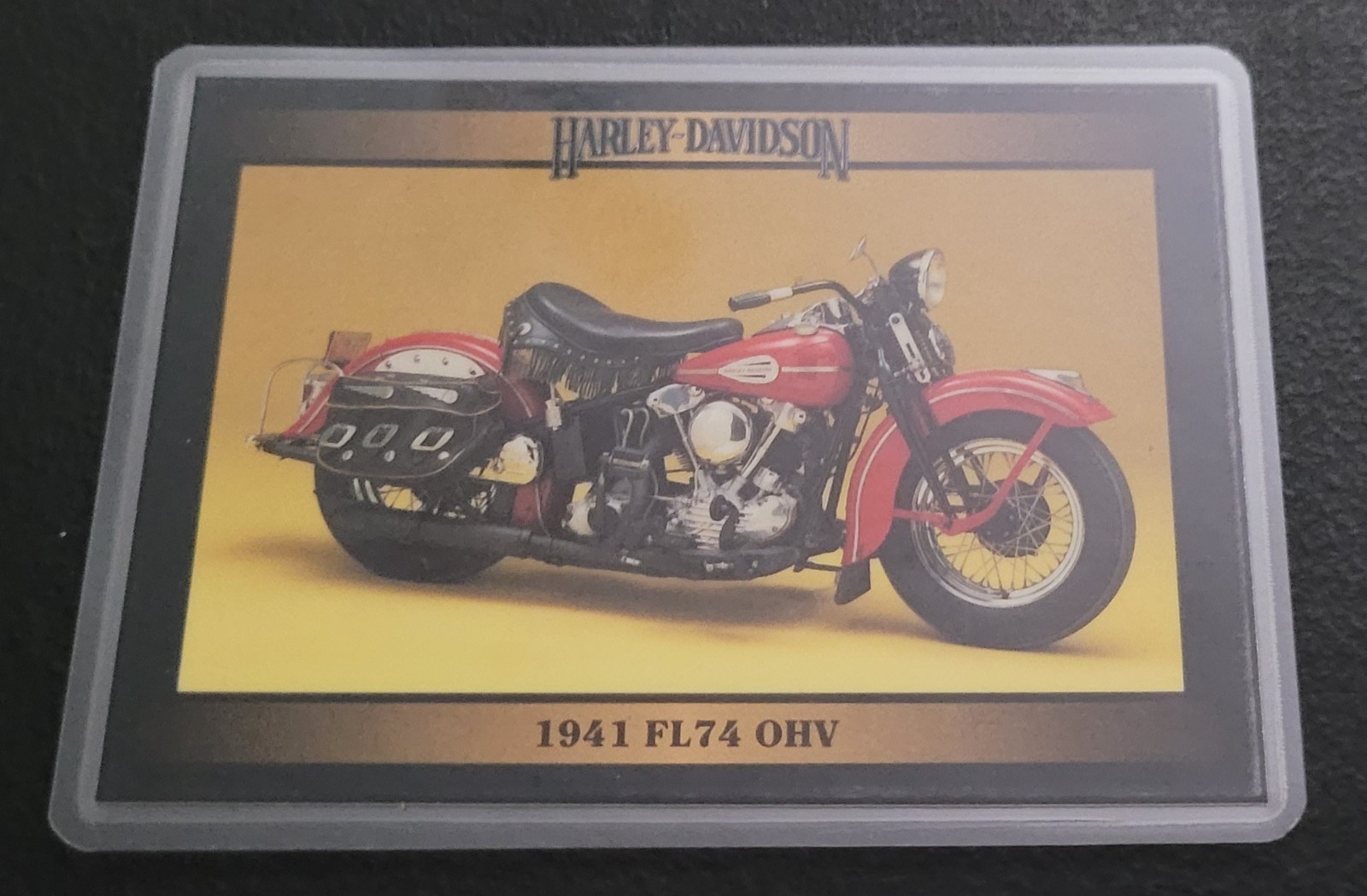 Harley Davidson Fridge/Locker/Cabinet Laminated Collectible Card Magnets VTG