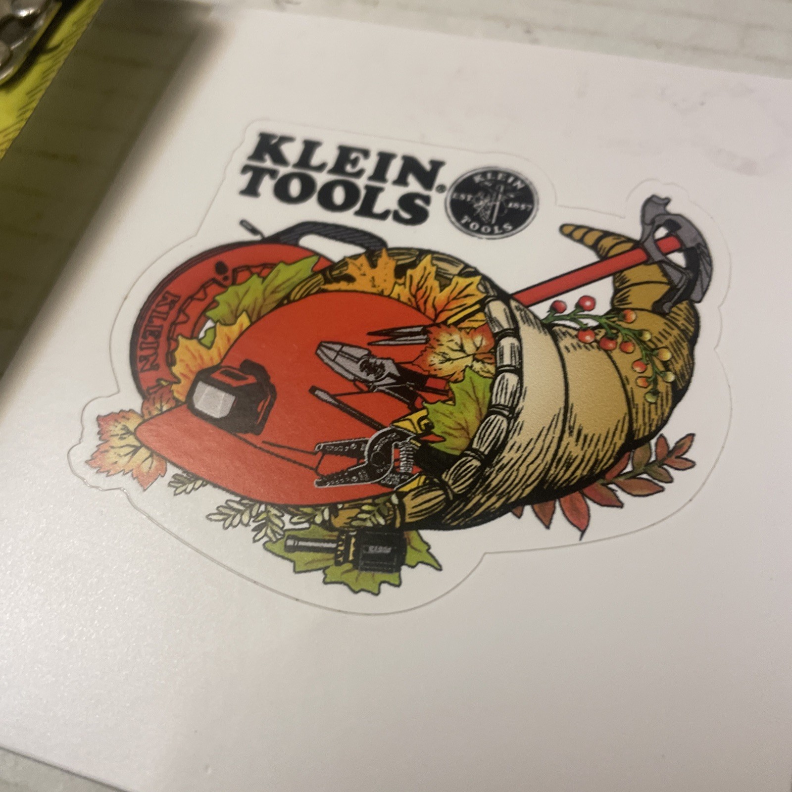 Klein Tools Tradesman Club Exclusive Giveaway Sticker Nov. ‘24 Cornucopia