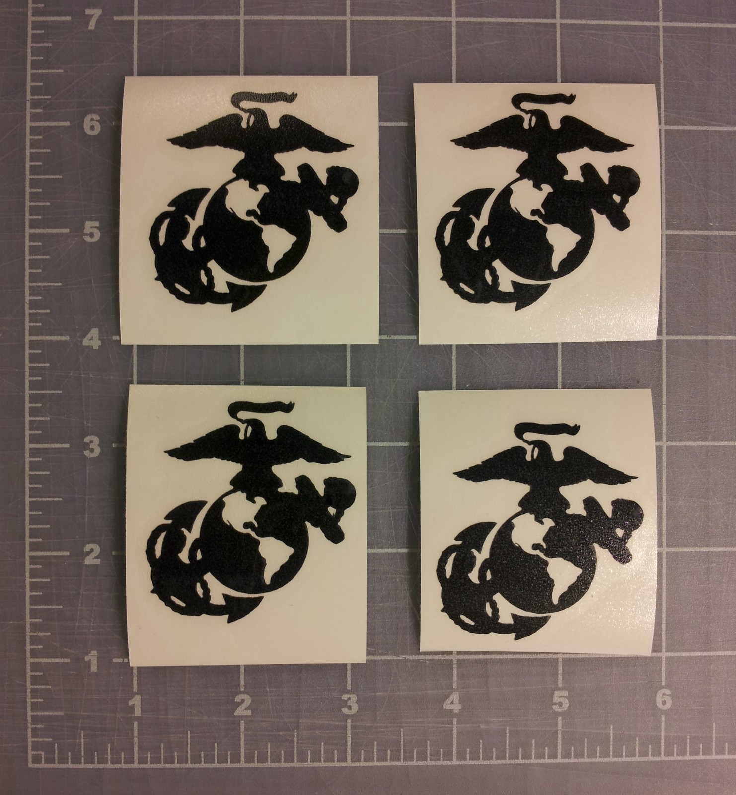4 Little EGA Stickers USMC Eagle Globe Anchor Decals Marine Corps Veteran