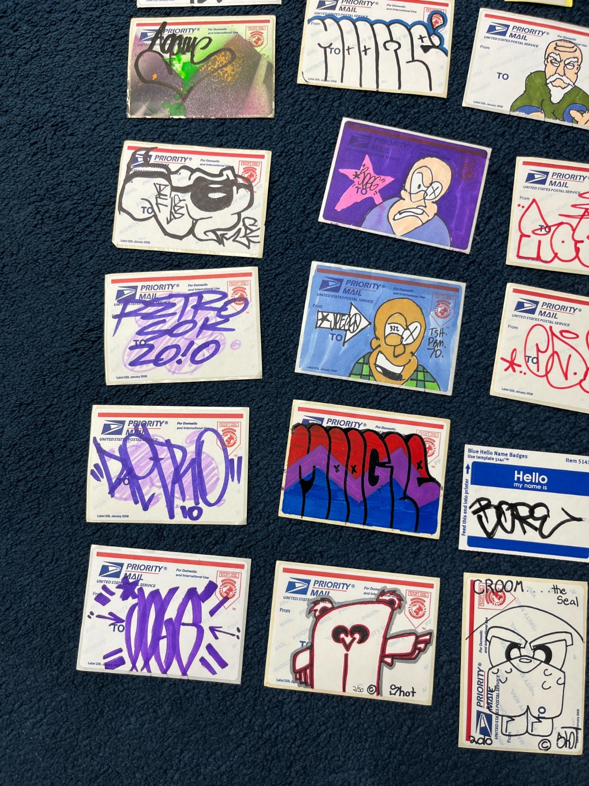 VTG Graffiti Street Art Sticker Pack Loose Lot Collection Label 228 x29 1404