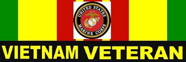 US MARINE CORPS RETIRED (6"x 2") Bumper Sticker. FREE Shipping.
