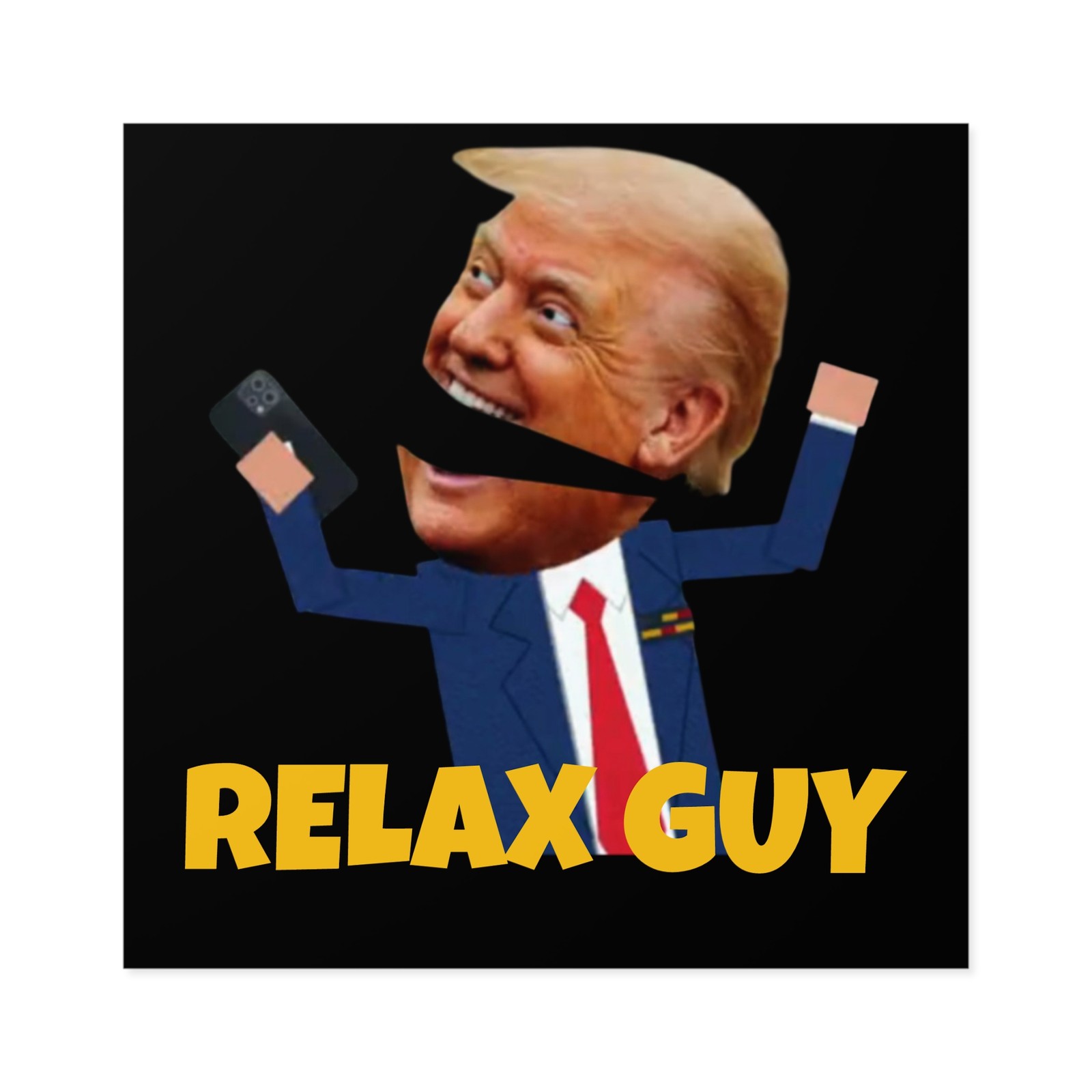 Relax Guy South Park Sticker, South Park Sticker, Trump Sticker