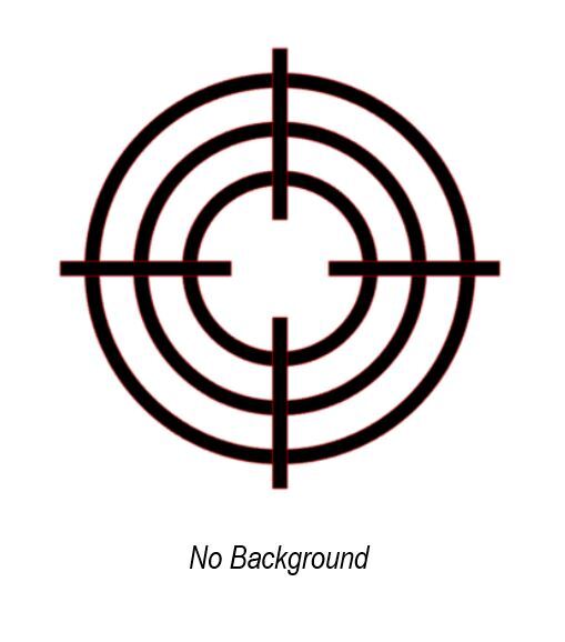 Bullseye Sticker PICK SIZE COLOR Vinyl Decal Target Range Crosshair Car Bumper