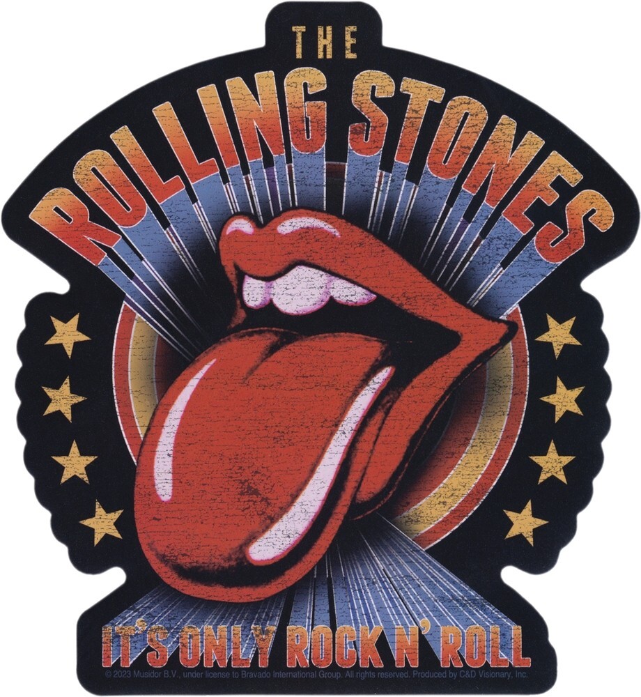 Sticker – The Rolling Stones Tongue Only Rock N Roll 4.63" x 5" Die Cut #10337