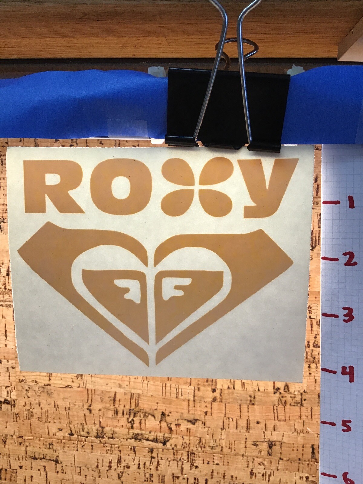 Roxy Quiksilver Heart 4" – Yellow -Vinyl Decal Sticker -Y7-2-476