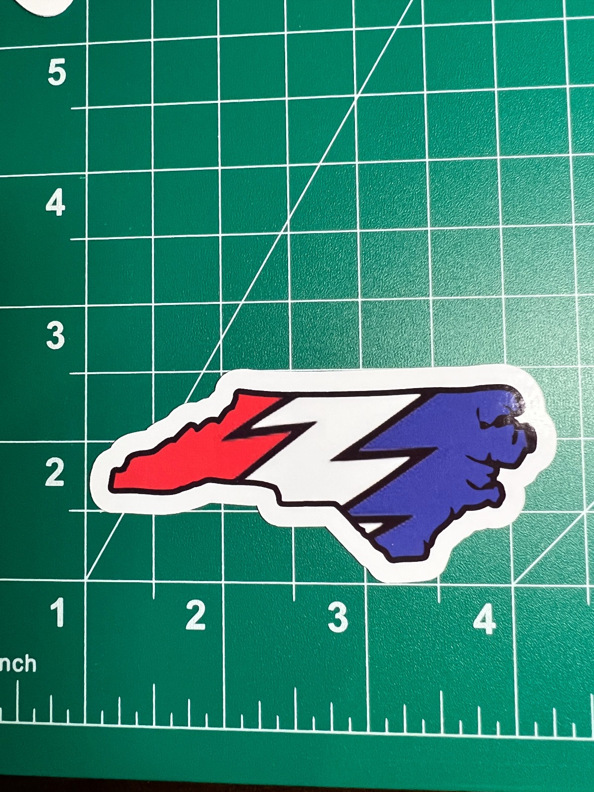 North Carolina Stealie – Grateful Dead – Laminated Vinyl Sticker 1.5"x3"