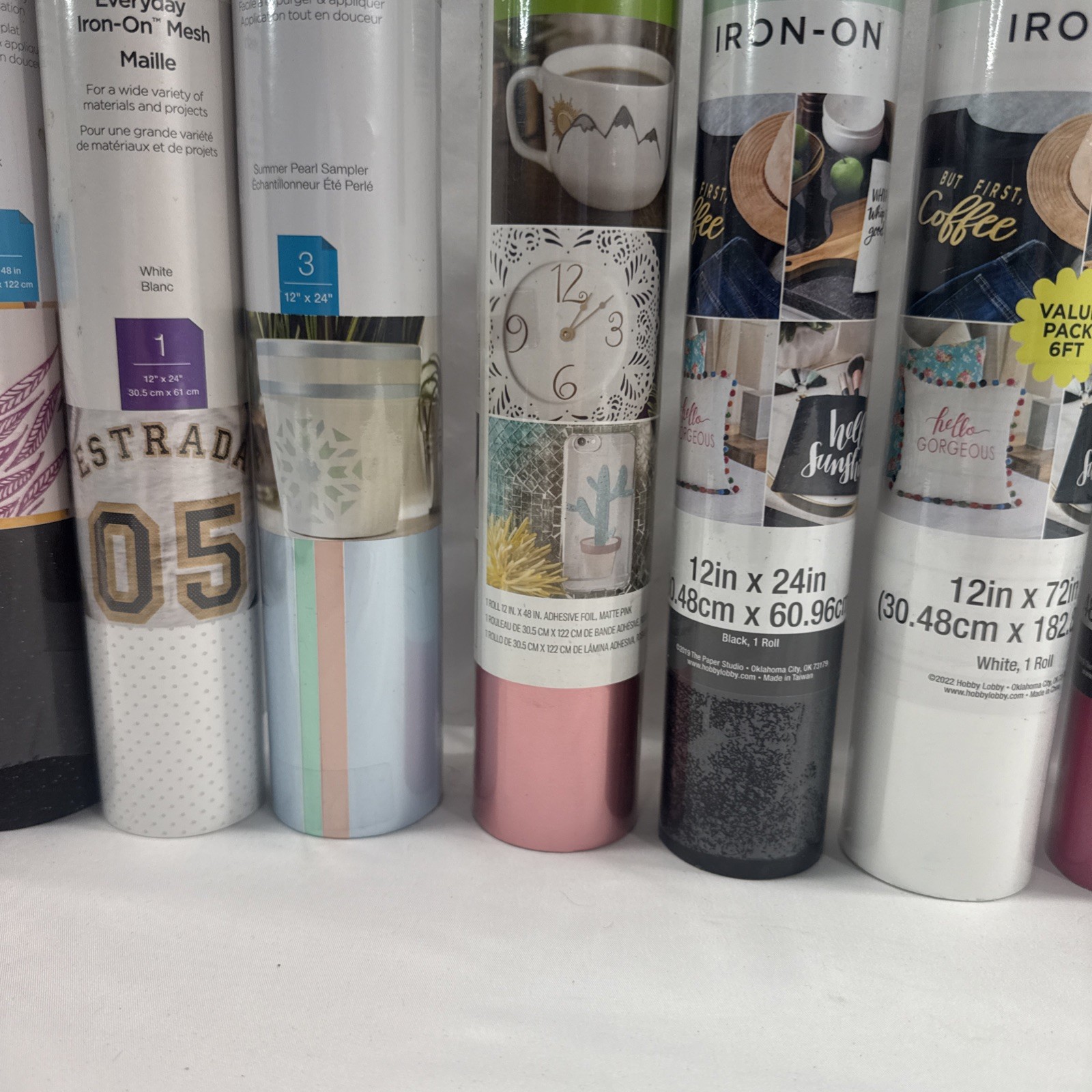 Cricut Premium Vinyl Roll Lot – Assorted Premium Vinyl Rolls, Multiple Rolls