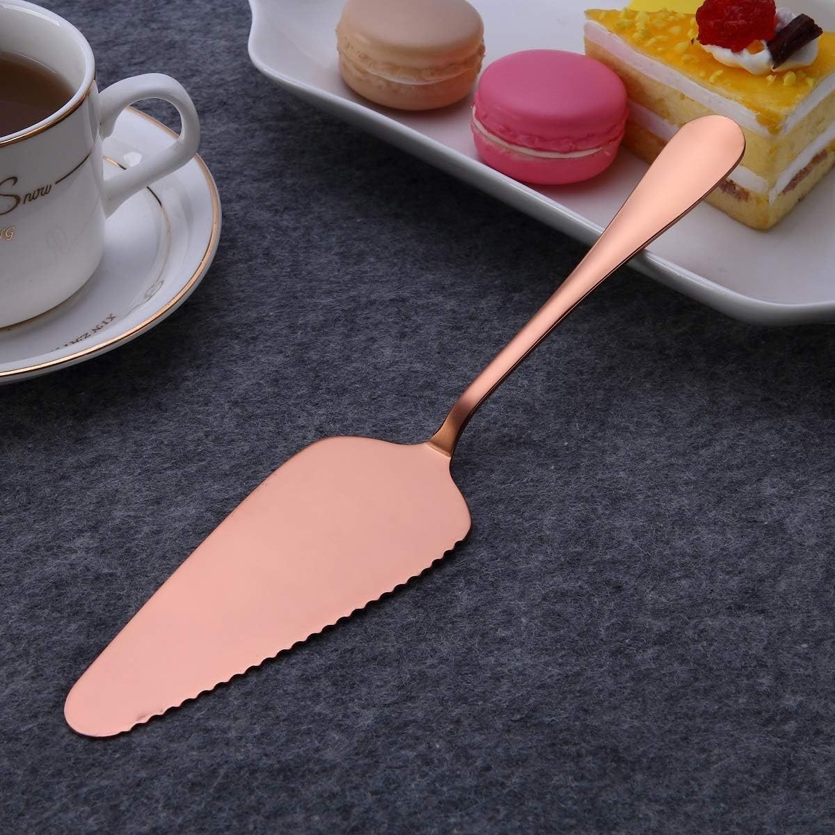6-Piece Gold Serving Flatware Silverware Set,Stainless Steel Serving Utensil …