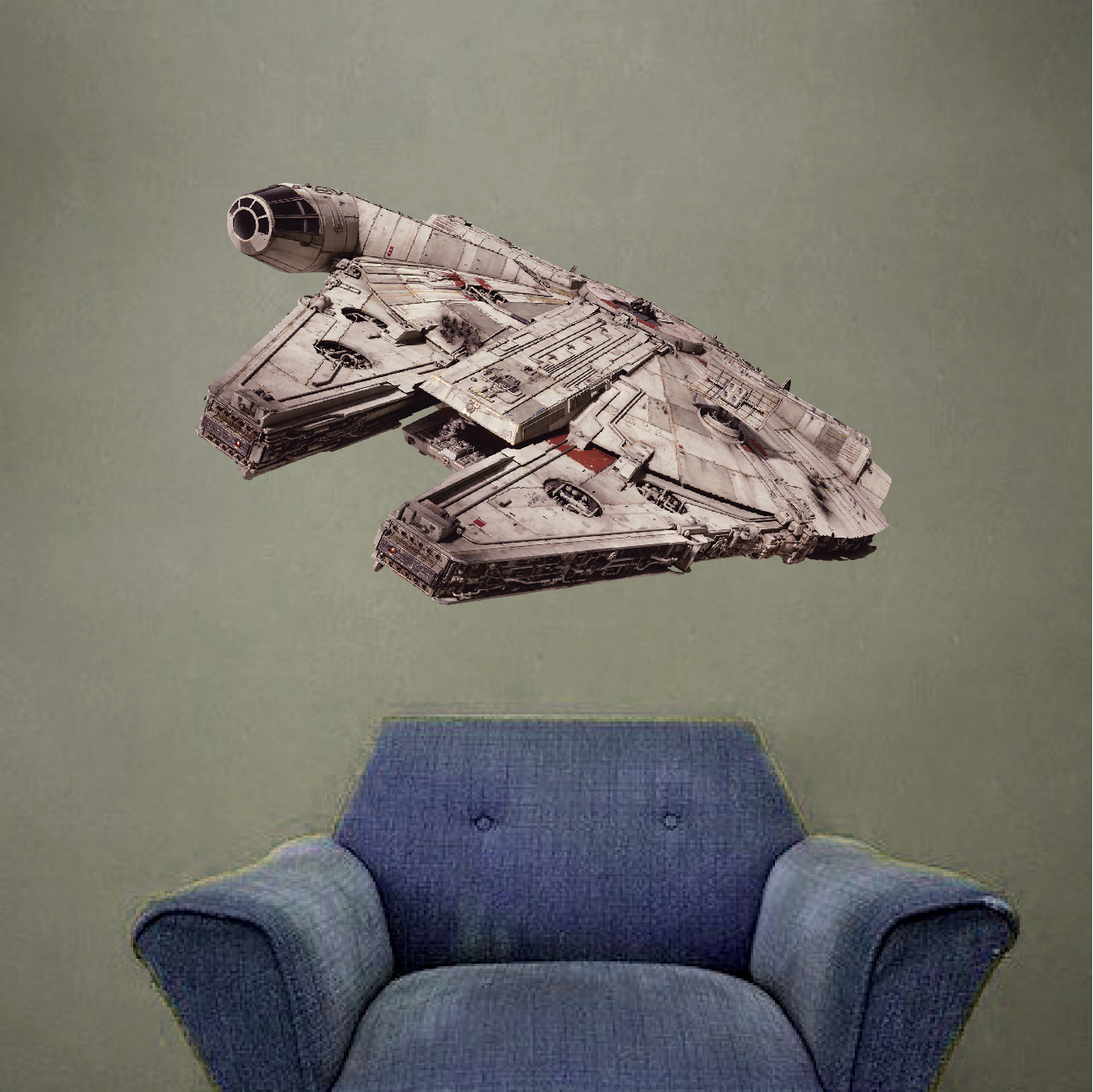 Millennium Falcon Star Wars Decal Wall Sticker from Return of the Jedi s28