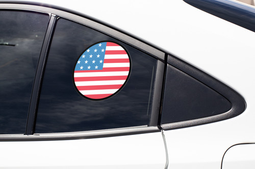 United States Flag Circle Sticker Decal