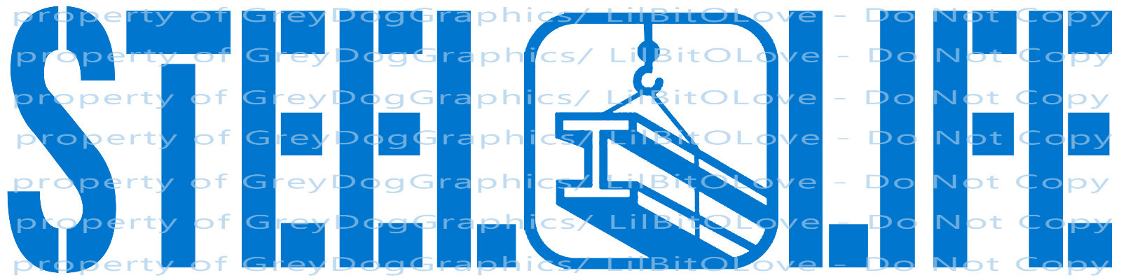 STEEL LIFE VINYL DECAL STEEL BEAM CENTER STICKER Steel Workers Fabrication
