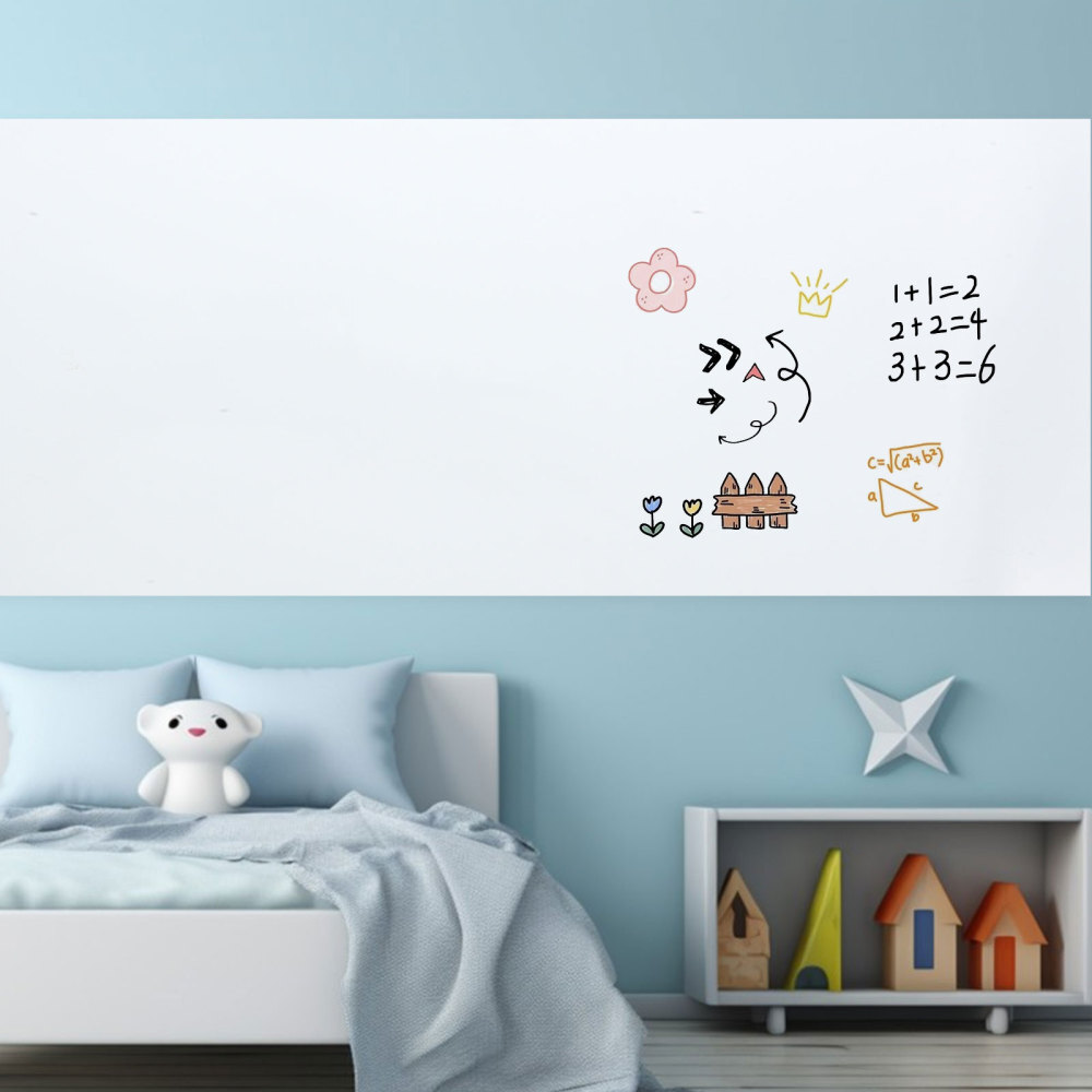 White Board Stick on Wall Large Dry Erase Whiteboard Paper Stickers