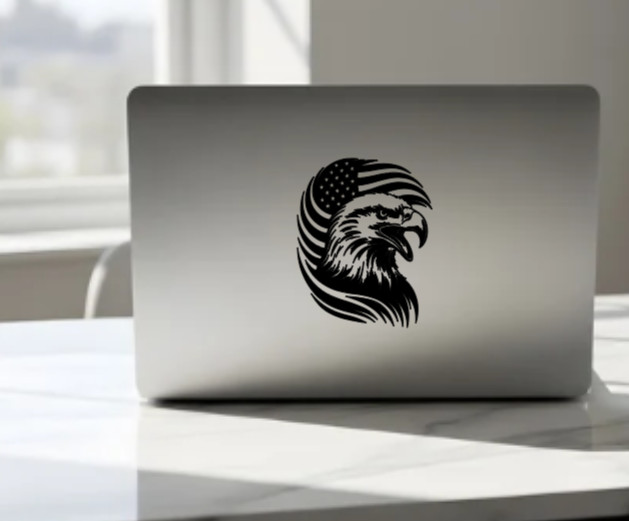American Flag Eagle Vinyl Decal Sticker Car Truck Window Bumper Patriotic USA