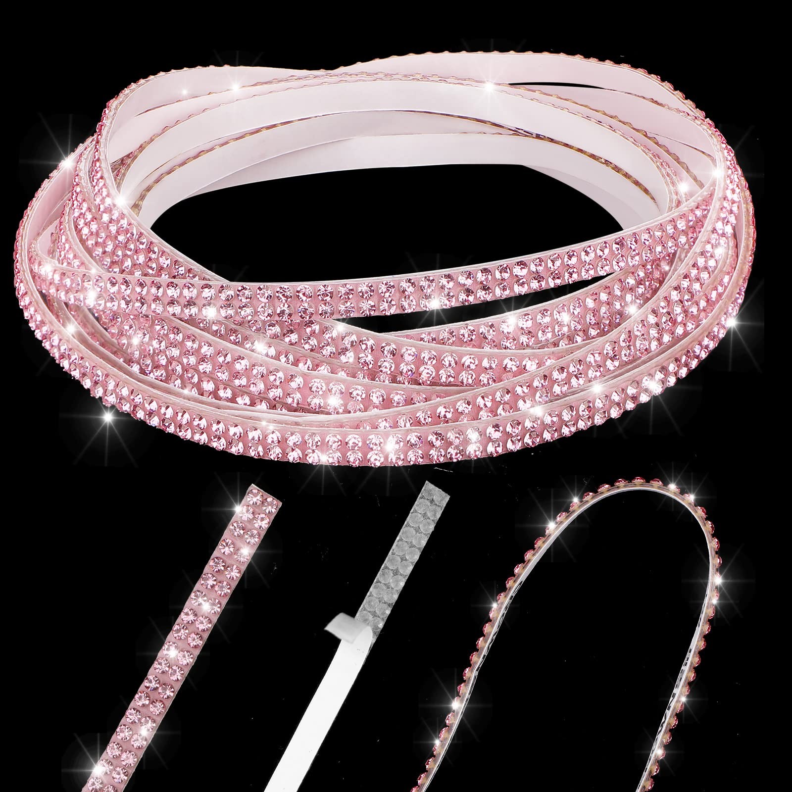 32.8Ft Self-Adhesive Rhinestone Car Trim for Interior and Exterior Decoration