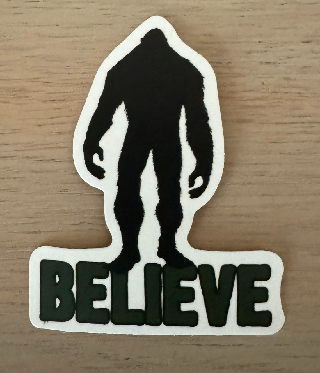 YETI BIGFOOT BELIEVE Stickers Car Bumper Window Laptop Brown Black/White (2)