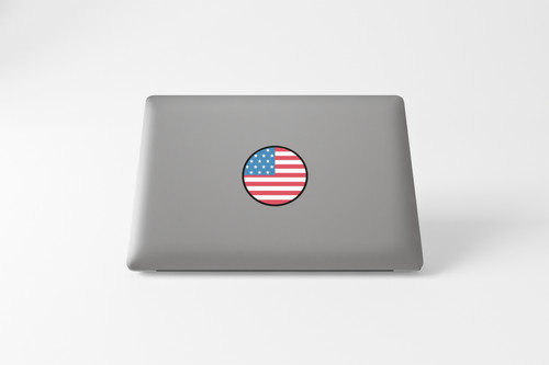 United States Flag Circle Sticker Decal
