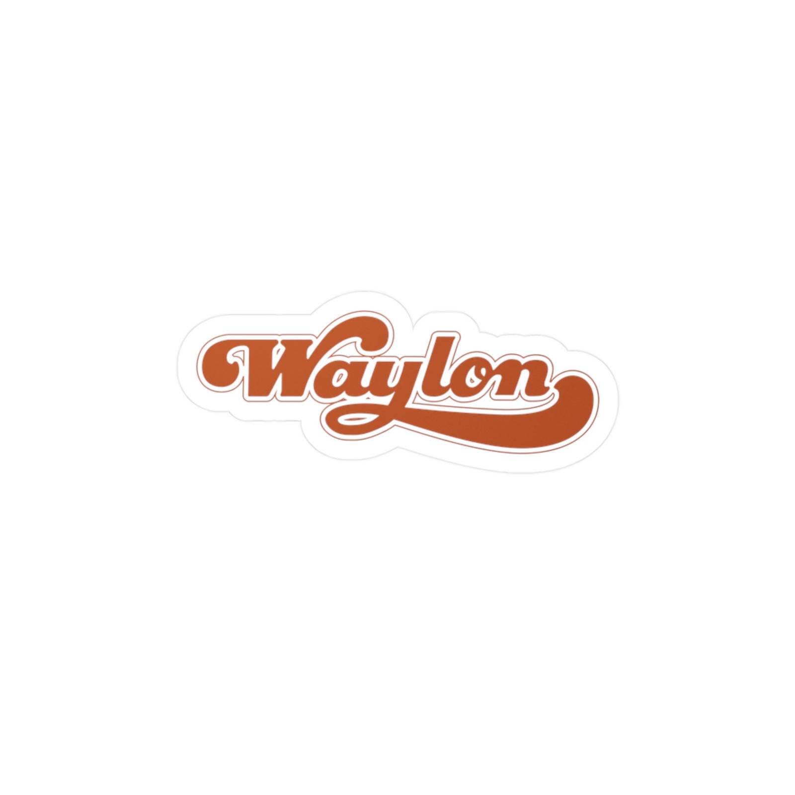Waylon Jennings Kiss-Cut Vinyl Decals | Custom Laptop Stickers, Home Decor, Gift