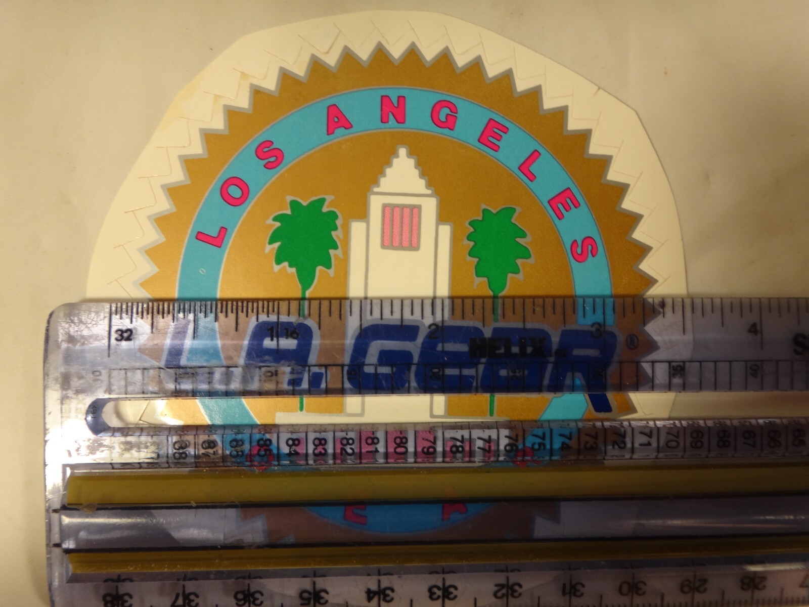 Vintage LA Gear – Los Angeles Gear Shoes – Decal Sticker – New – Round 3.5in
