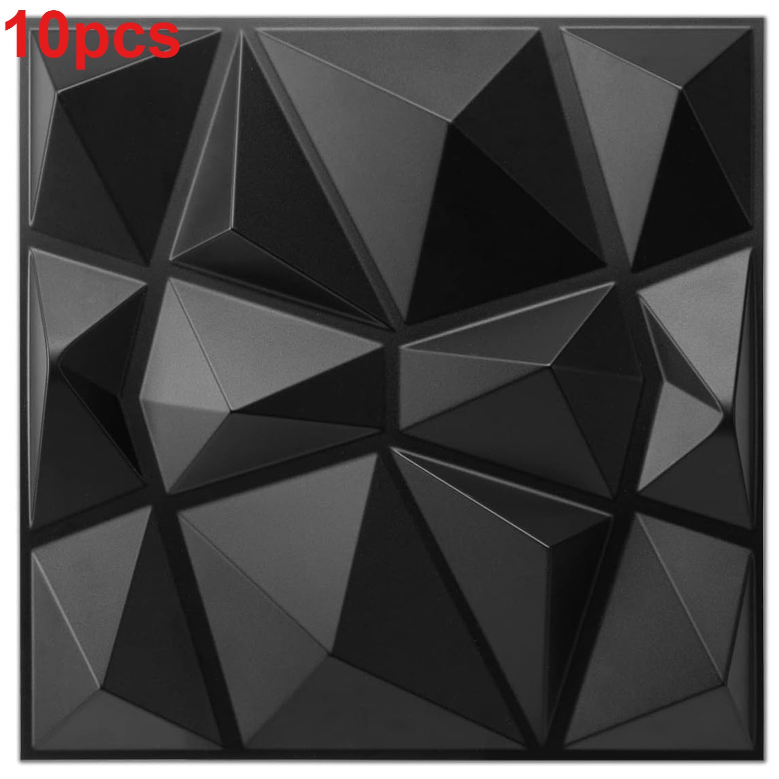 10pcs 3D Wall Panels Decorative Covering PVC Cladding Wallpaper Tiles 30x30cm