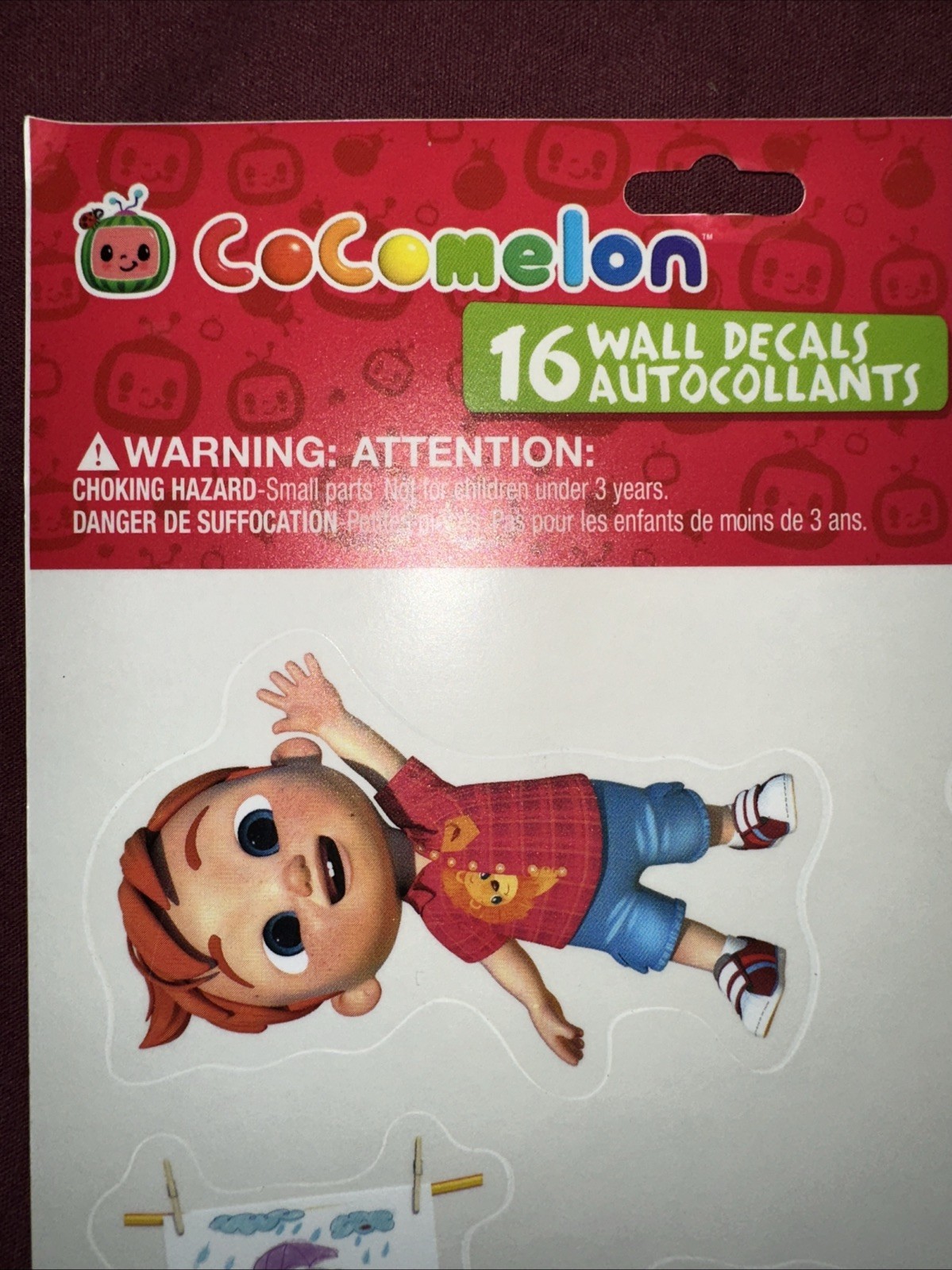 16 Cocomelon Wall Decals 2022 Moonbug Kids Room Decor Baby Toddler Nursery Gift